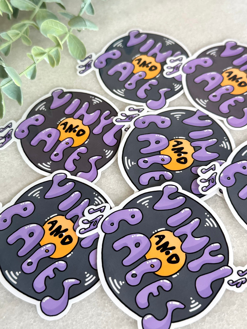 "Vinyl & Babes" Music Lover Sticker