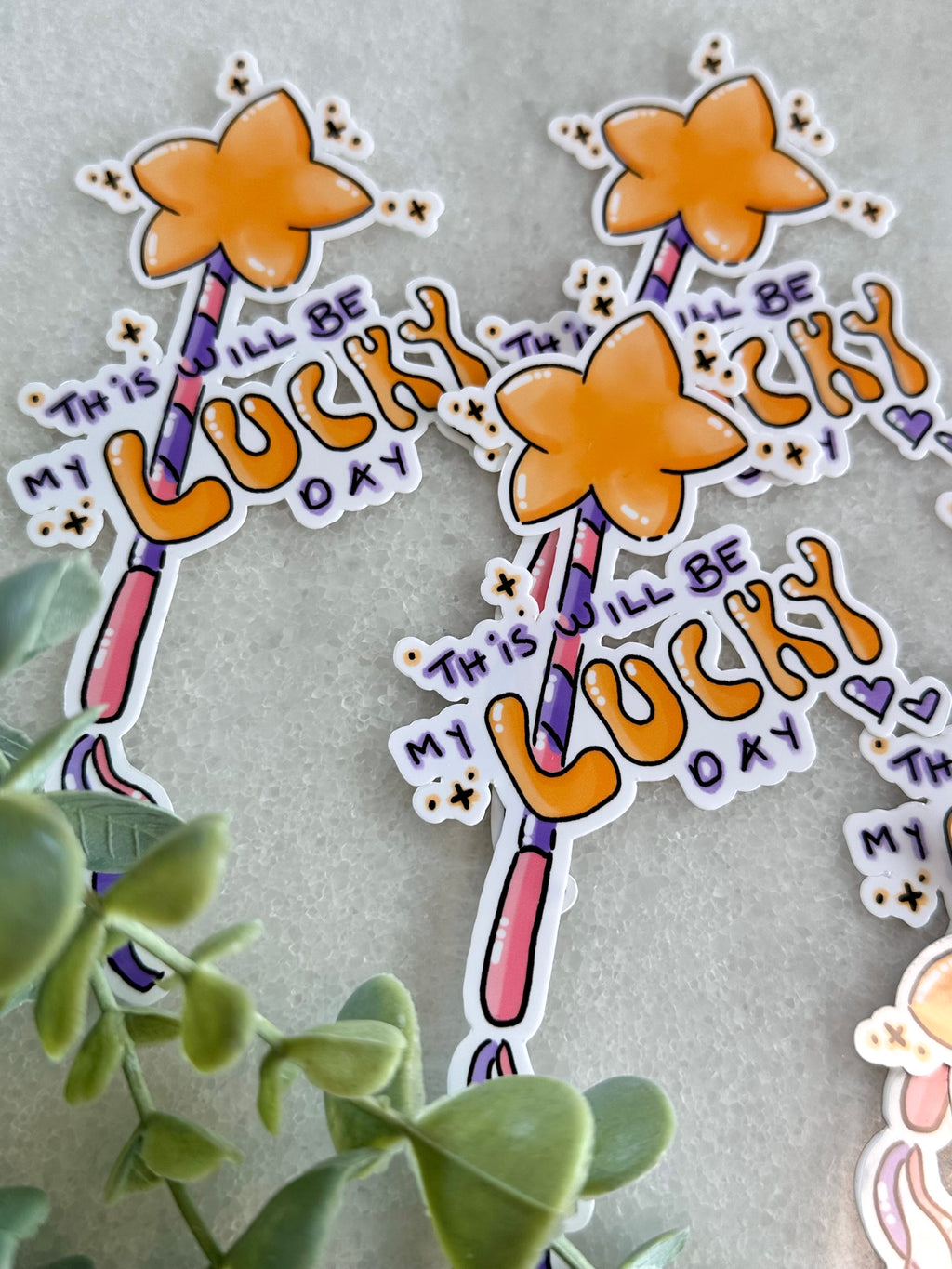 "My Lucky Day" Mental Health Sticker