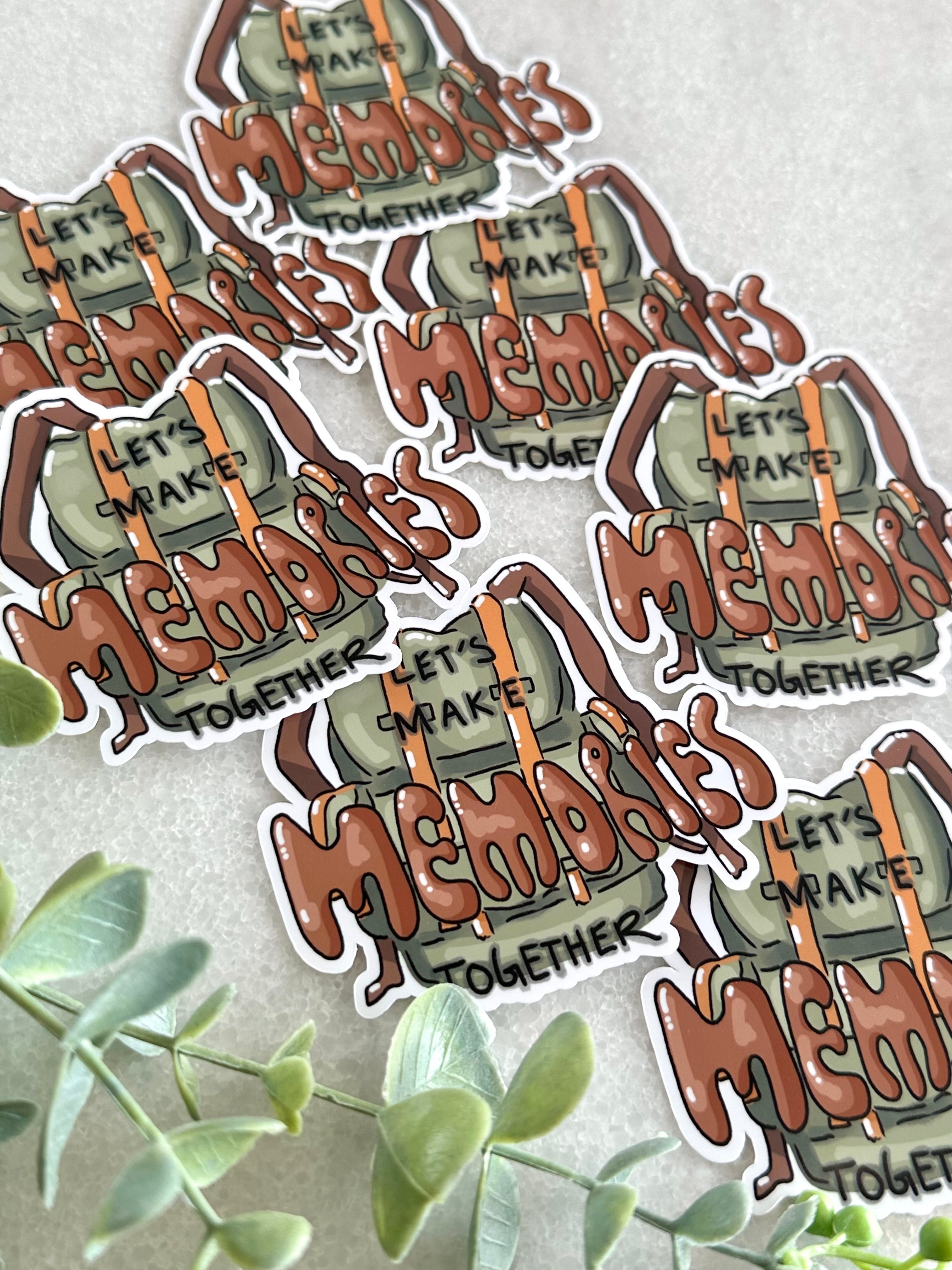 "Let's Make Memories" Sticker
