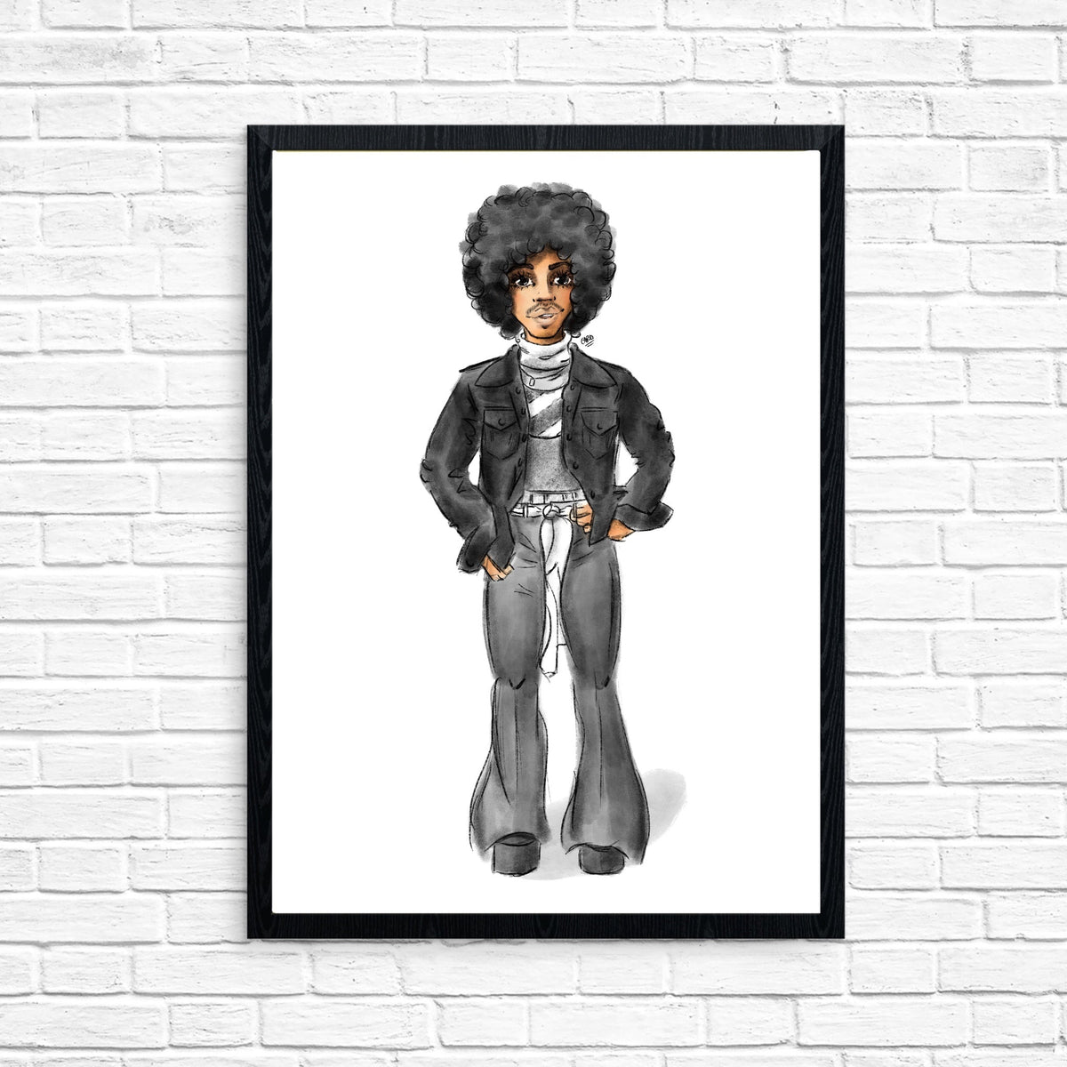 "For You Outfit Music Wall" Prince Inspired Art Print