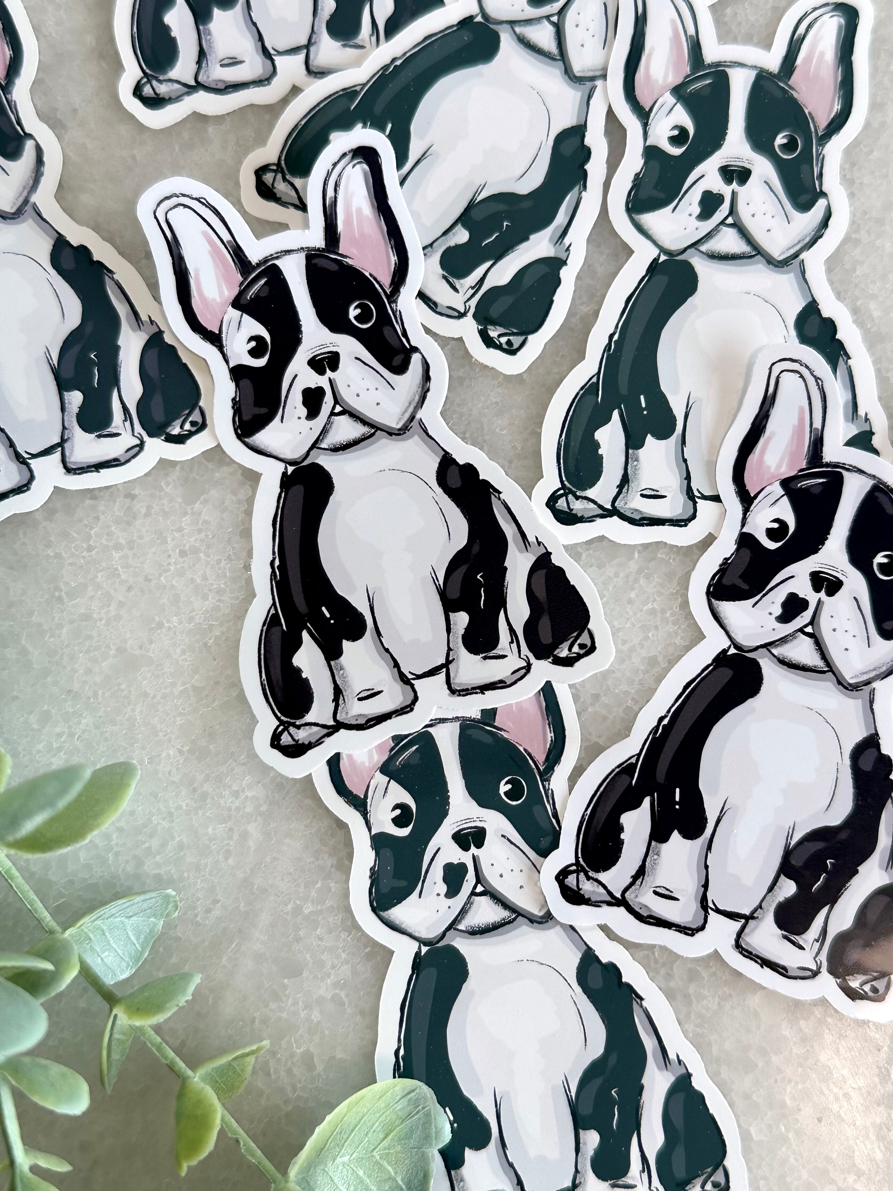"Dotted Frenchie Puppy" Dog Lover Sticker