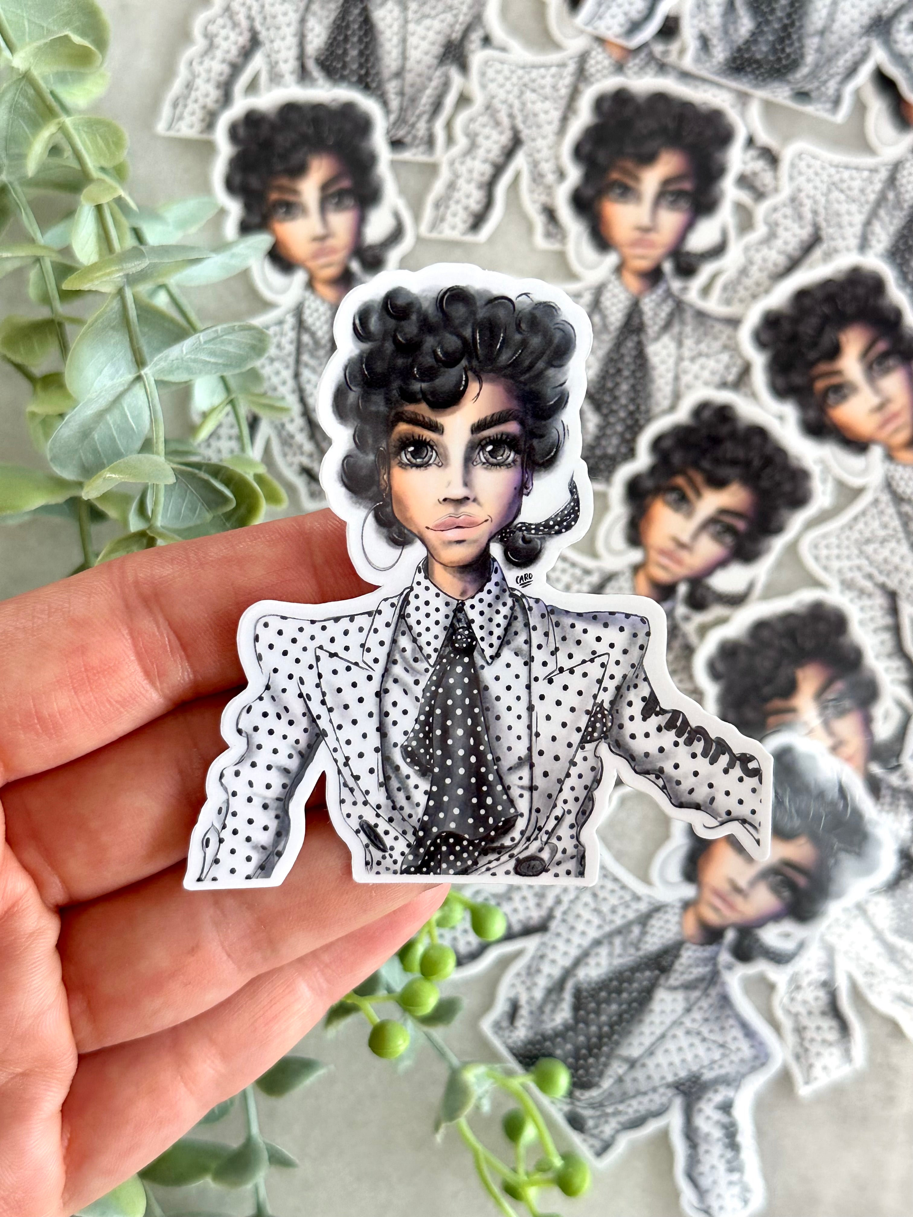"A Butterfly Kiss Away" Prince Inspired Sticker