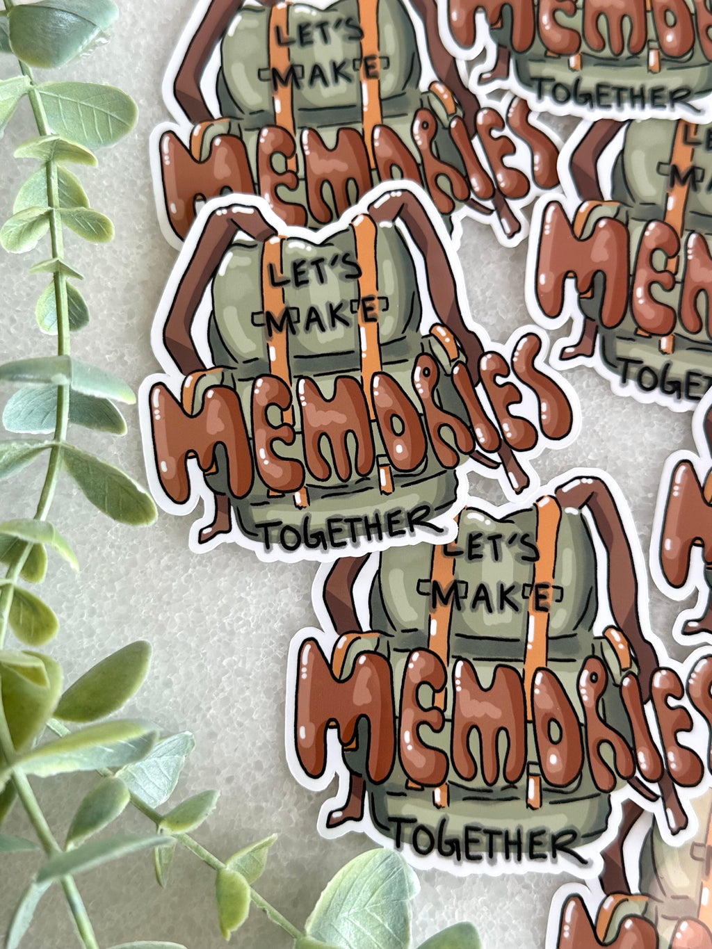 "Let's Make Memories" Sticker