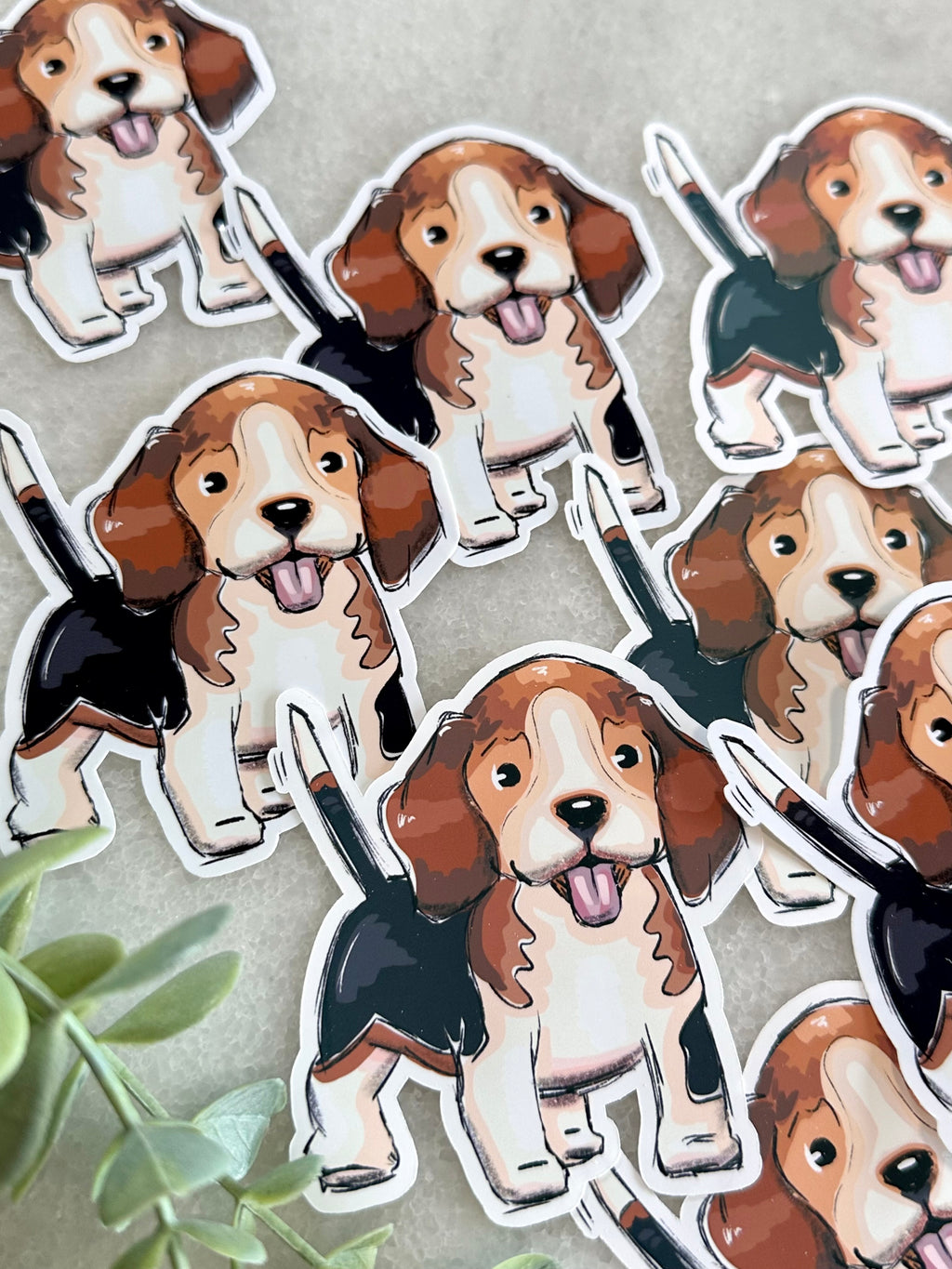"Beagle Puppy" Dog Lover Sticker