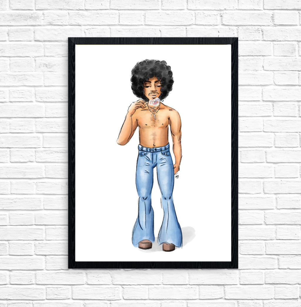 "For You Outfit Jeans" Prince Inspired Art Print