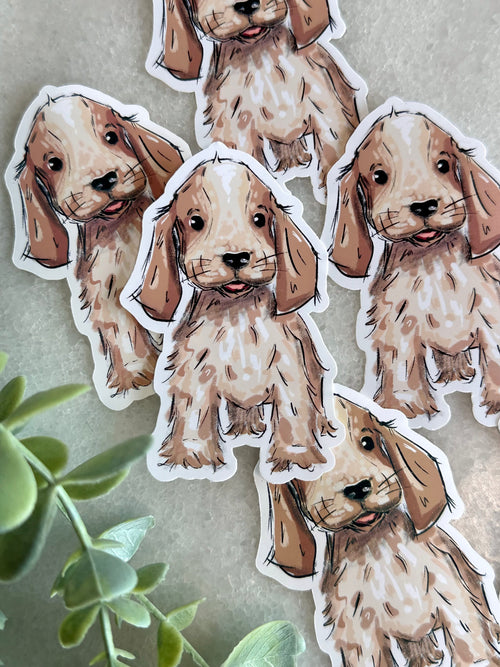 "Cocker Spaniel" Dog Lover Sticker