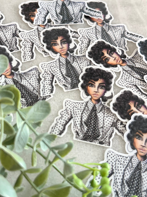 "A Butterfly Kiss Away" Prince Inspired Sticker