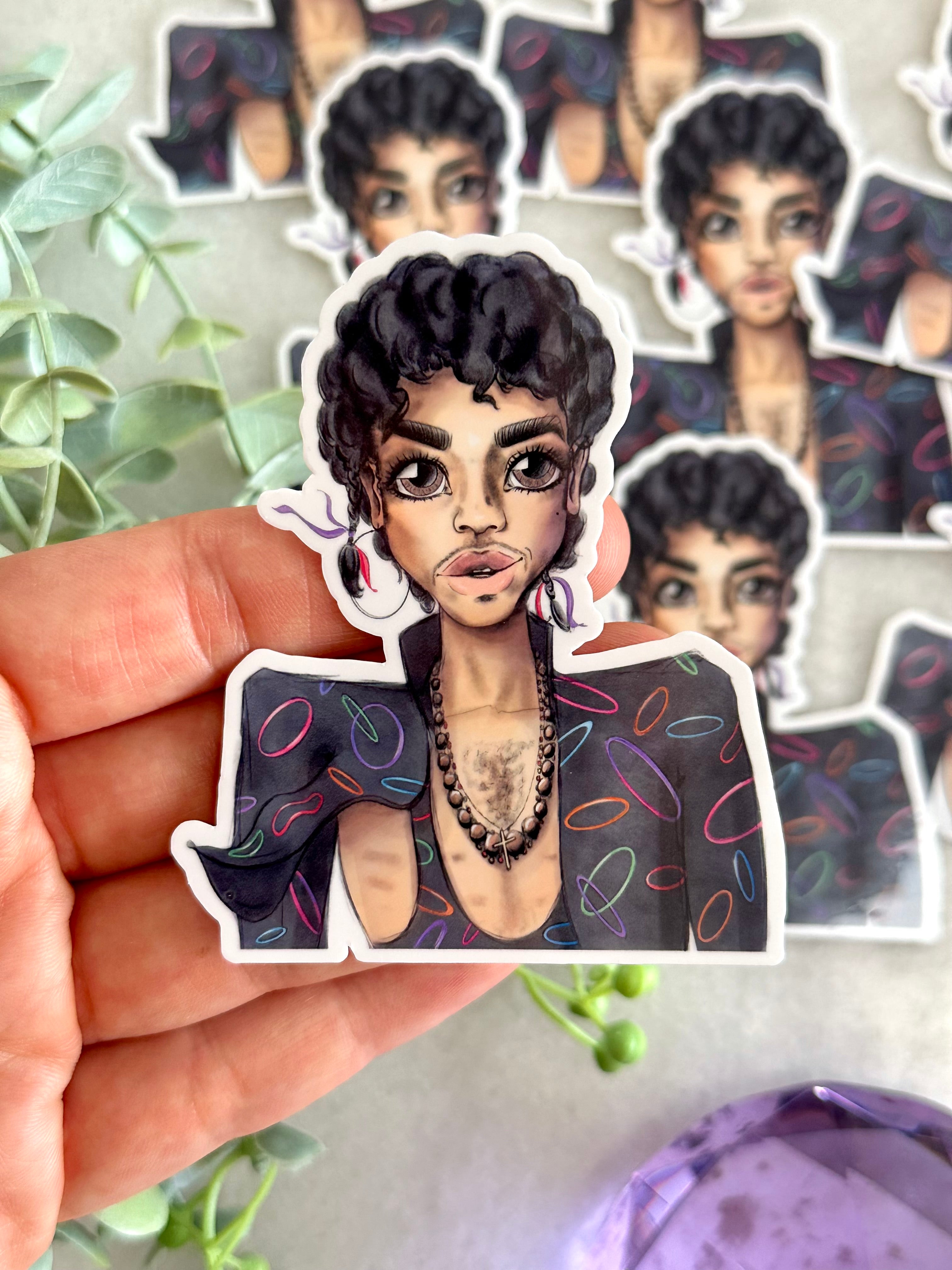 "Looking 4 Big Fun" Prince Inspired Sticker
