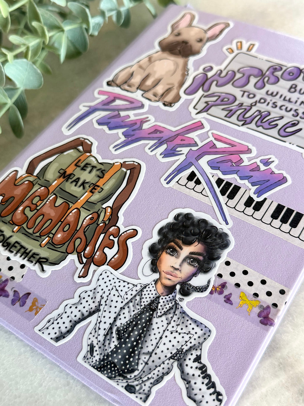 "A Butterfly Kiss Away" Prince Inspired Sticker