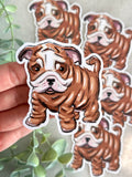 "Bulldog Puppy" Dog Lover Sticker