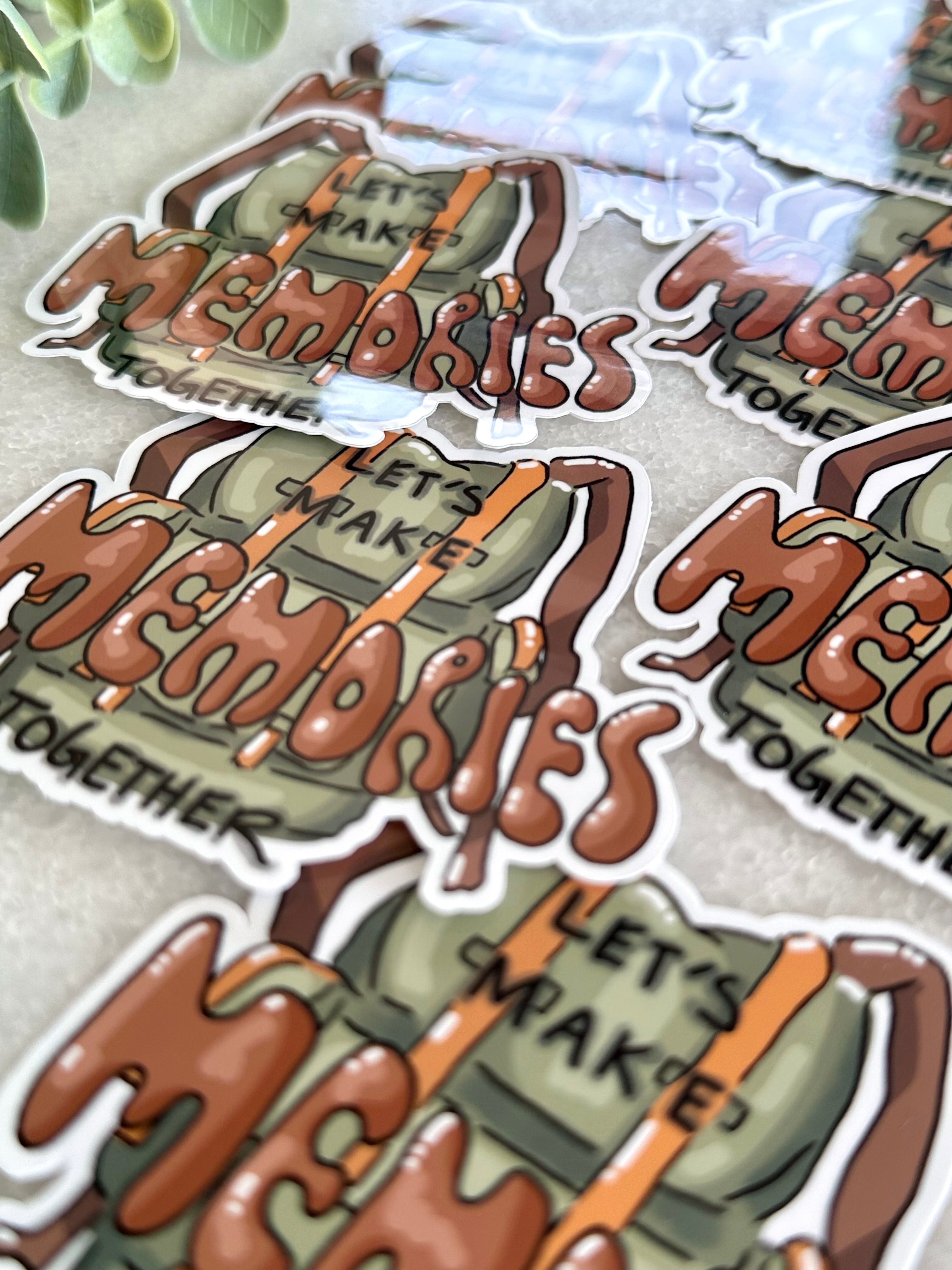 "Let's Make Memories" Sticker