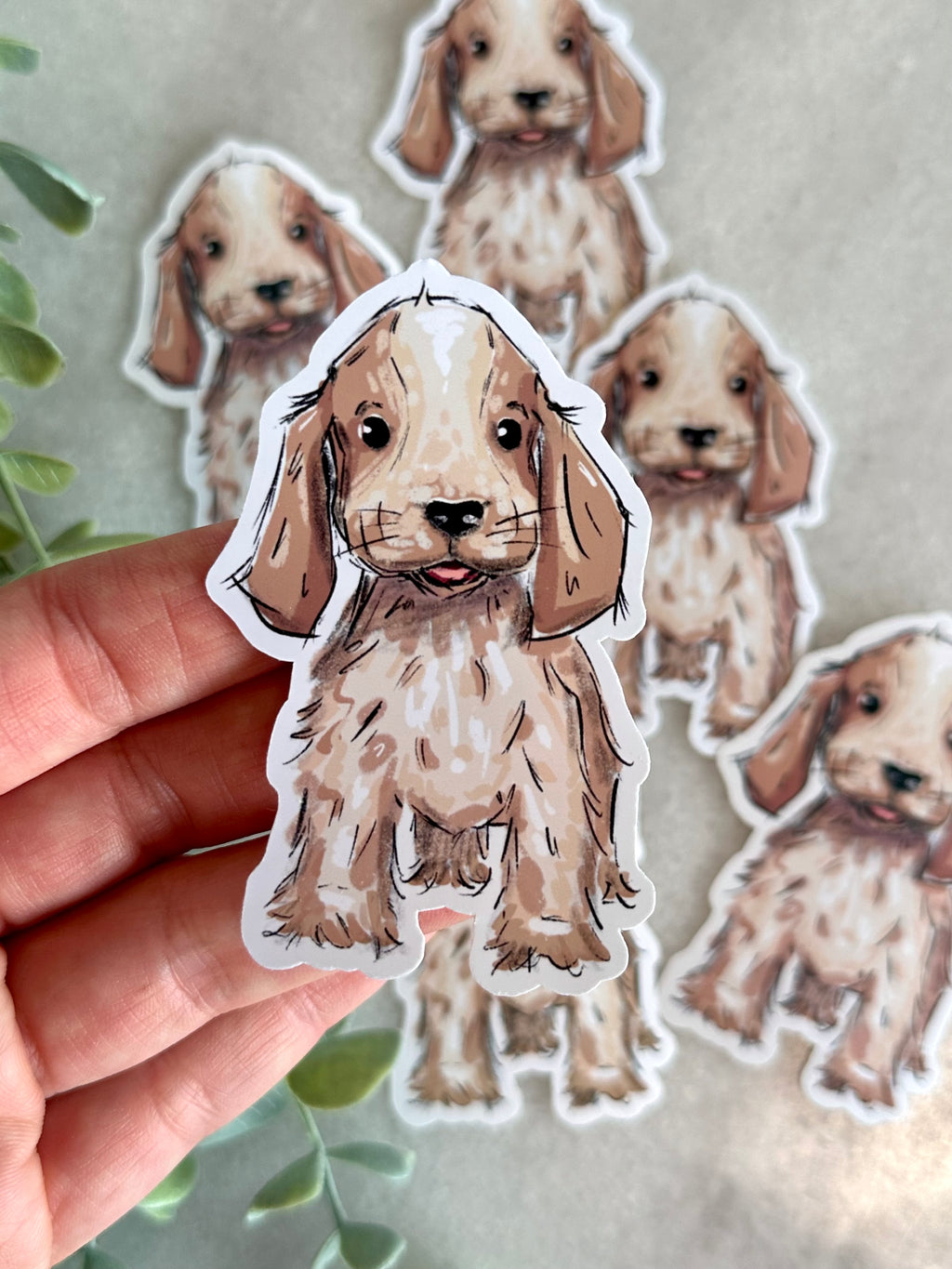"Cocker Spaniel" Dog Lover Sticker