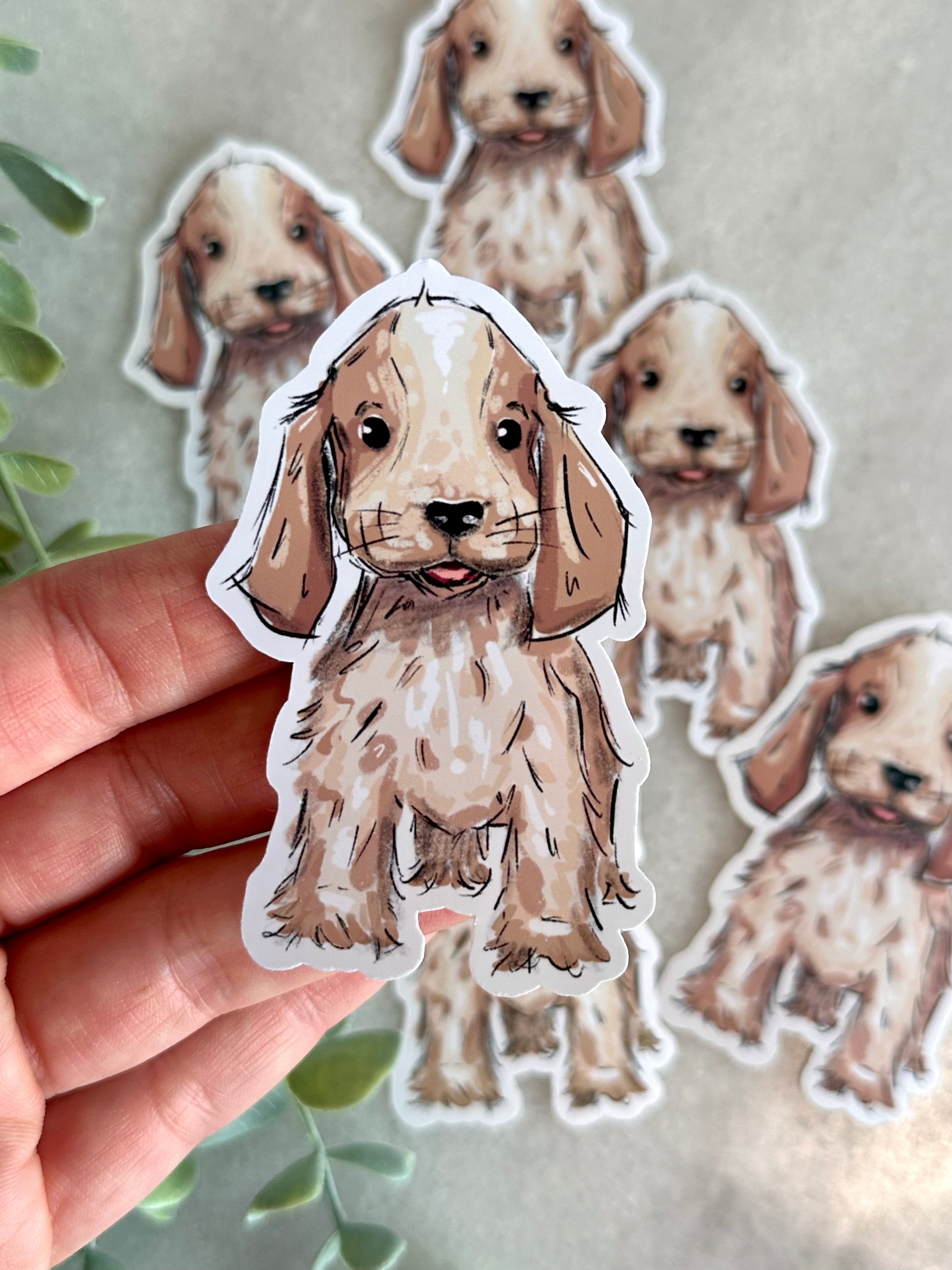 "Cocker Spaniel" Dog Lover Sticker