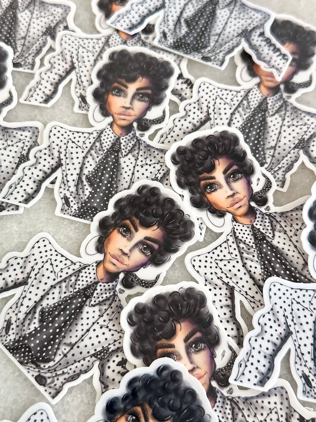 "A Butterfly Kiss Away" Prince Inspired Sticker