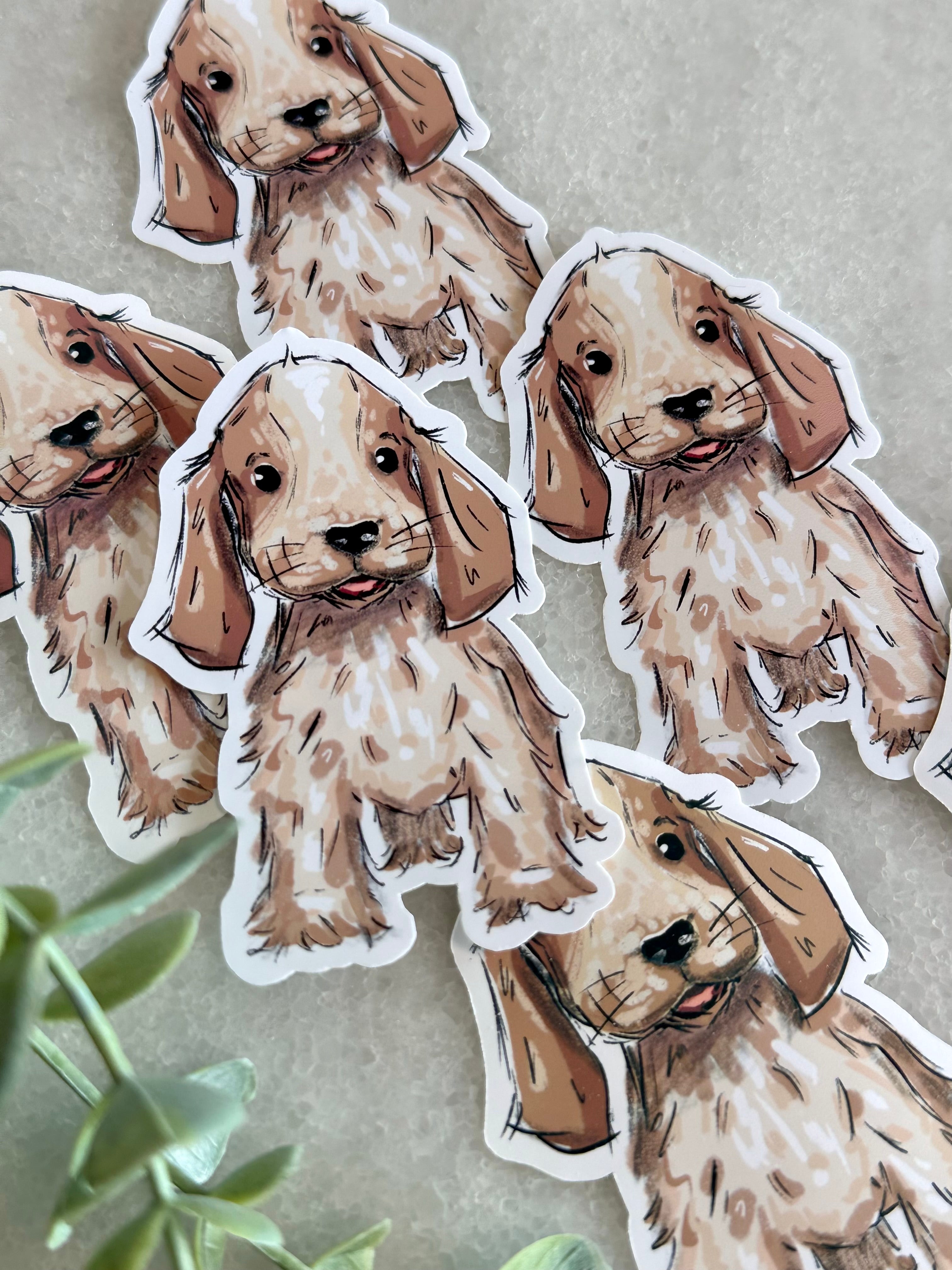 "Cocker Spaniel" Dog Lover Sticker
