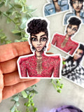 "Love Me 2 The.." Prince Inspired Sticker