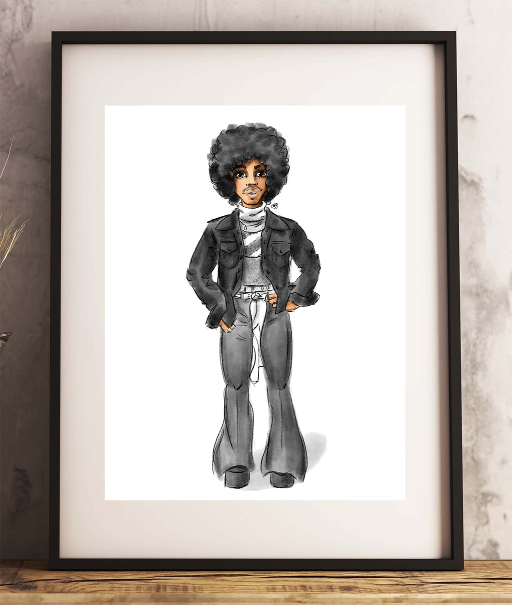 "For You Outfit Music Wall" Prince Inspired Art Print