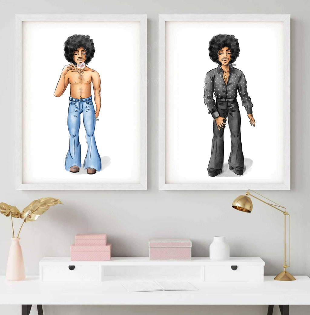"For You Outfit Jeans" Prince Inspired Art Print