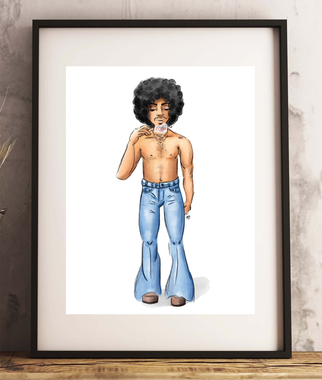 "For You Outfit Jeans" Prince Inspired Art Print