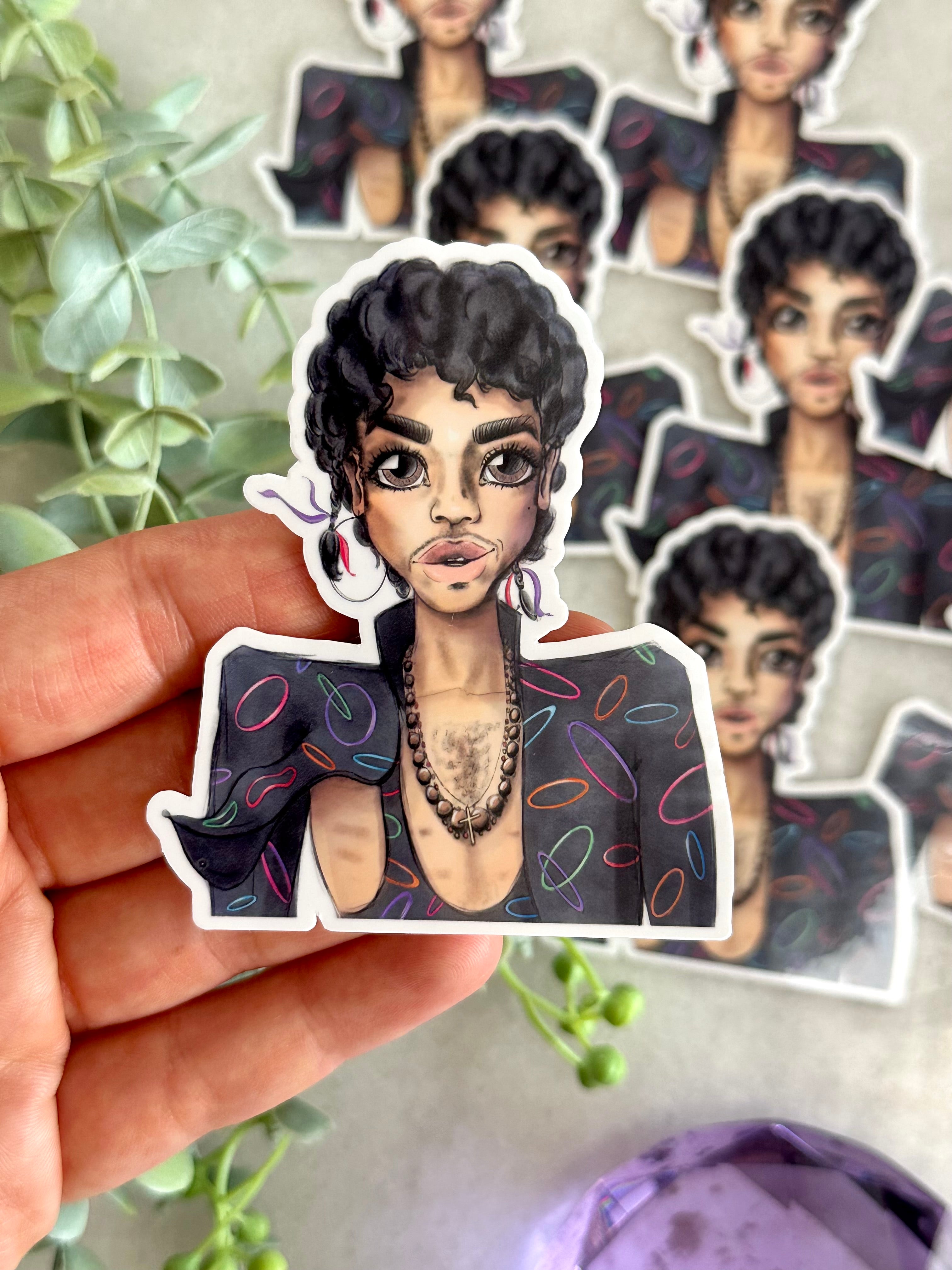 "Looking 4 Big Fun" Prince Inspired Sticker