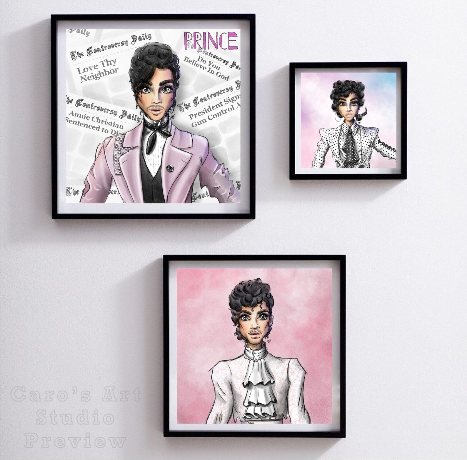 "Am I Straight Or Gay?" Prince Inspired Art Print