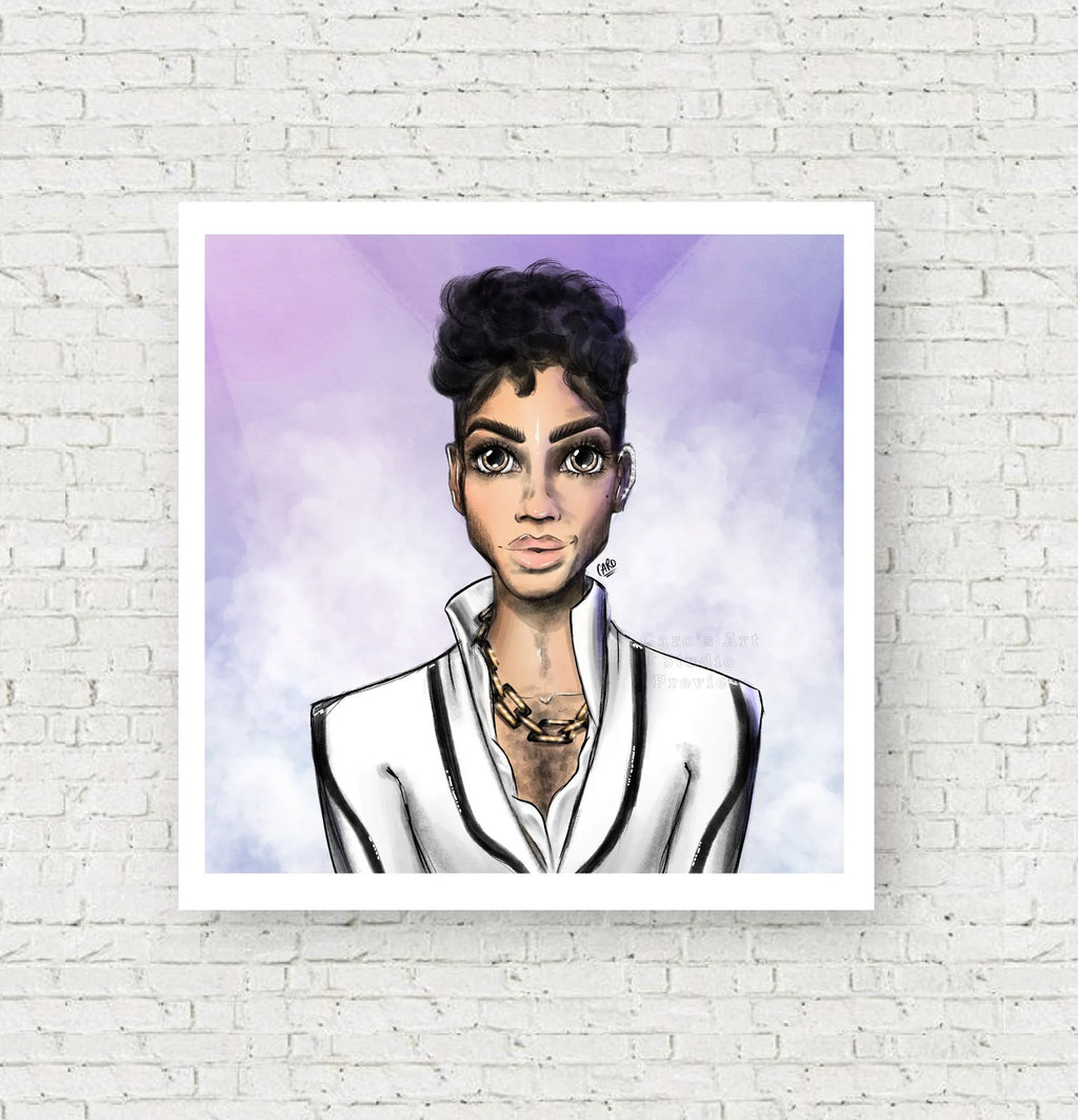 "W2A" Prince Inspired Art Print