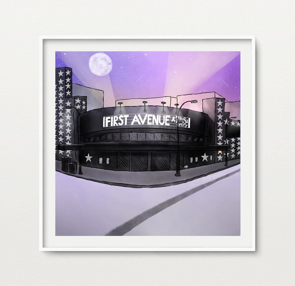 "First Avenue" Prince Inspired Art Print