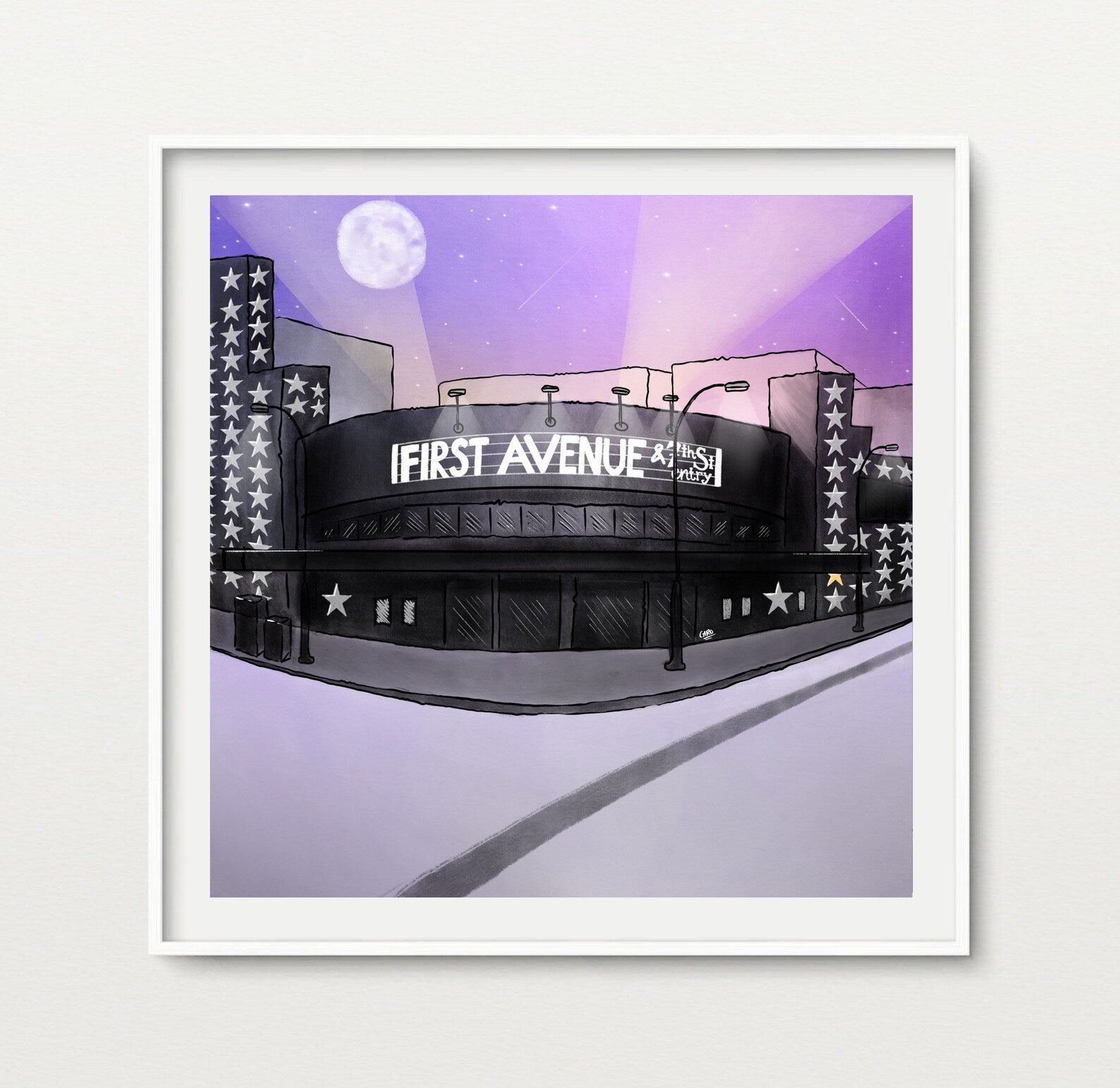 "First Avenue" Prince Inspired Art Print