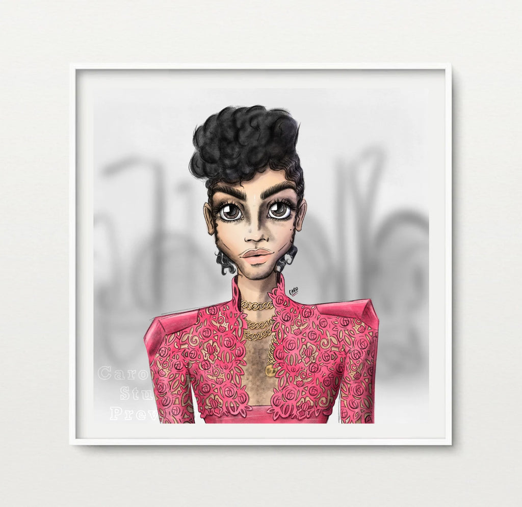 "Love Me 2 The.." Prince Inspired Art Print