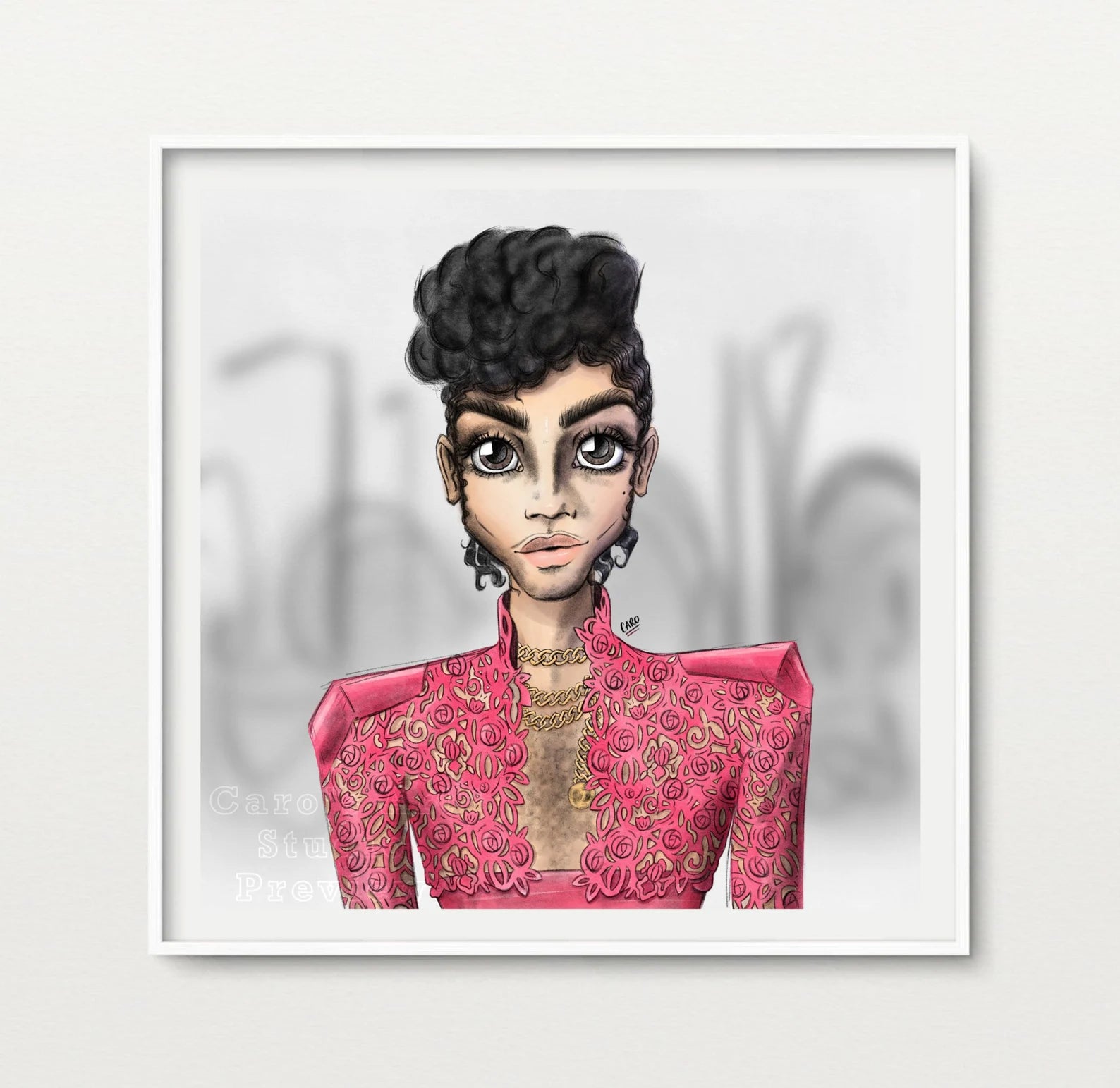 "Love Me 2 The.." Prince Inspired Art Print