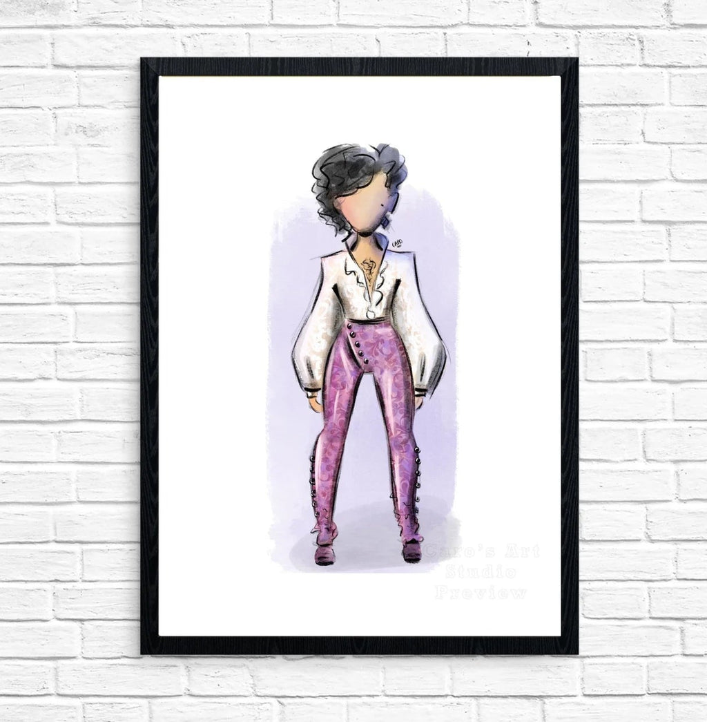 "Flower Pants" Prince Inspired Art Print