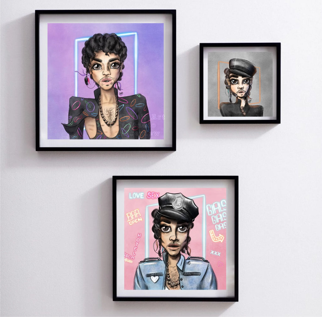 "What's Your Fantasy?" Prince Inspired Art Print