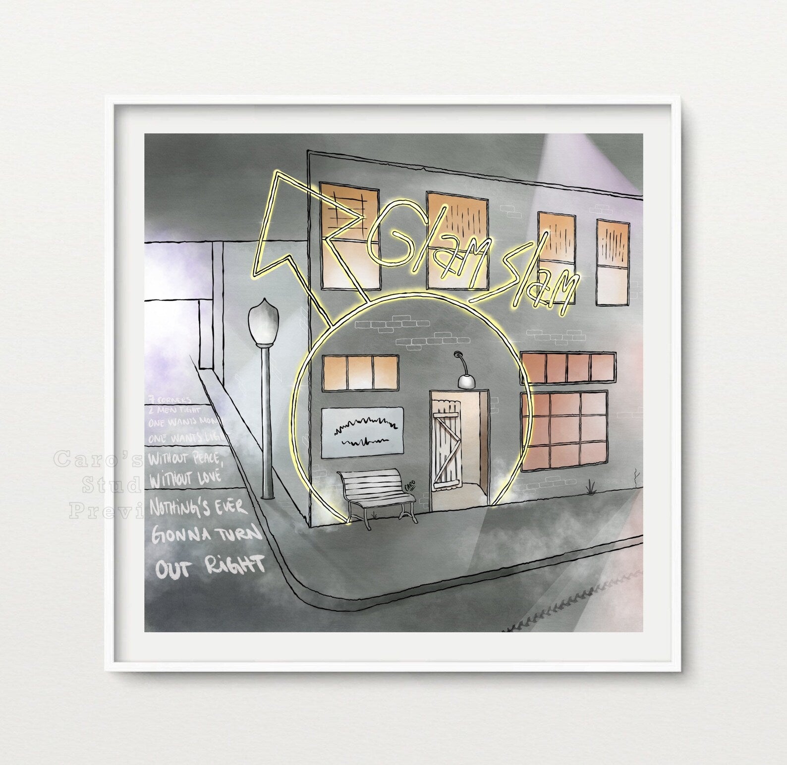 "It's Just Around The Corner" Prince Inspired Art Print