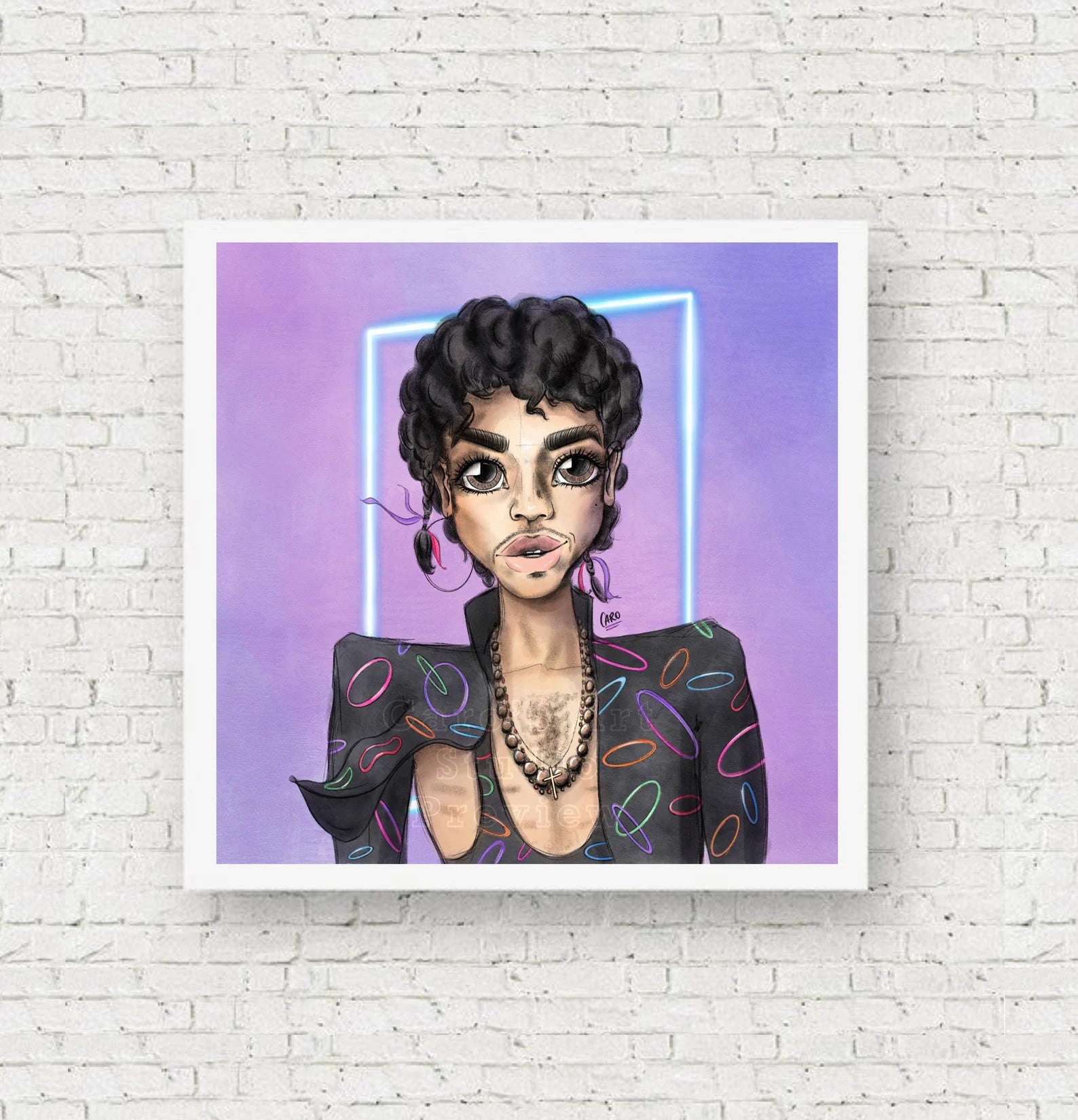 "What's Your Fantasy?" Prince Inspired Art Print