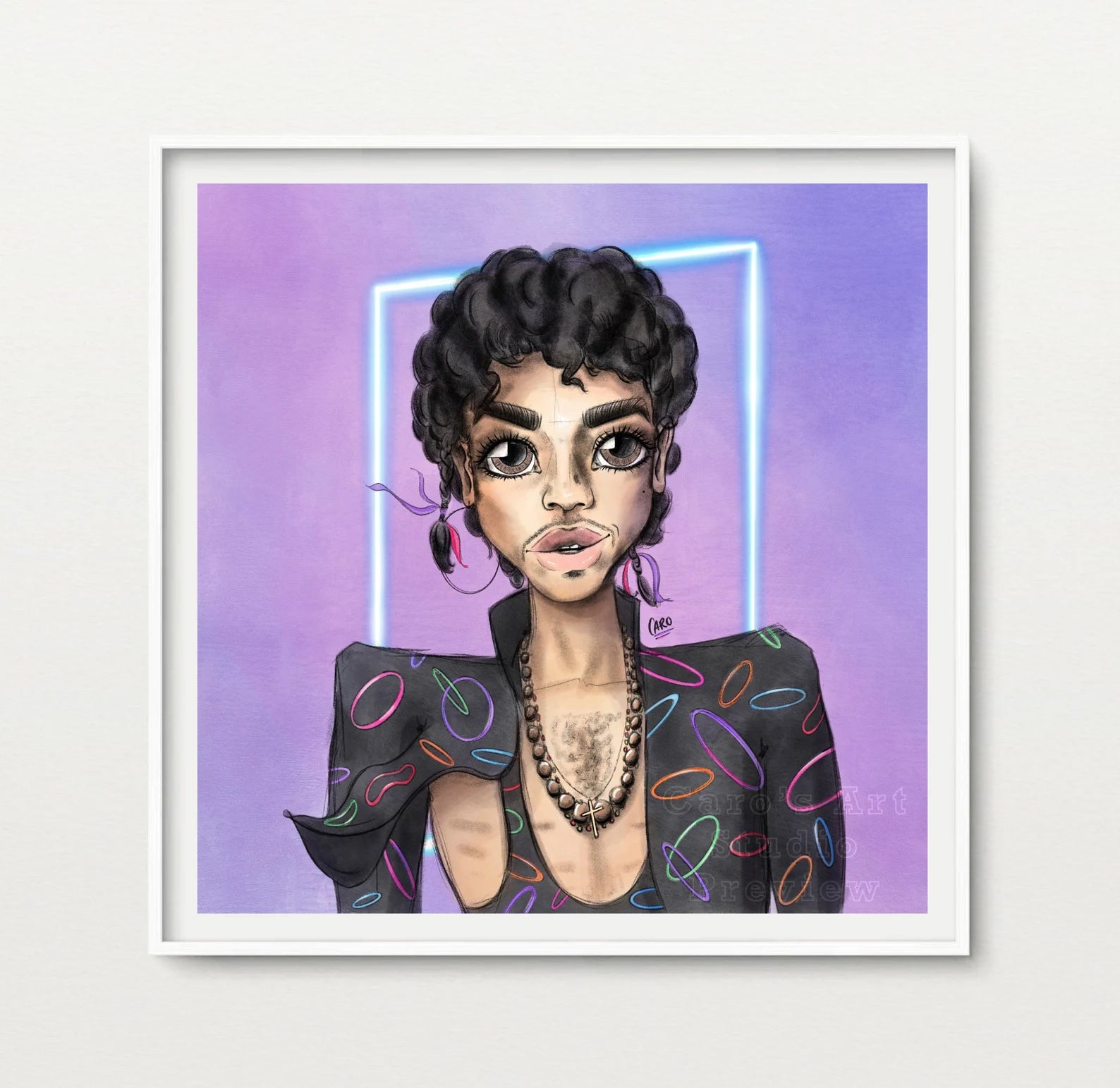 "What's Your Fantasy?" Prince Inspired Art Print