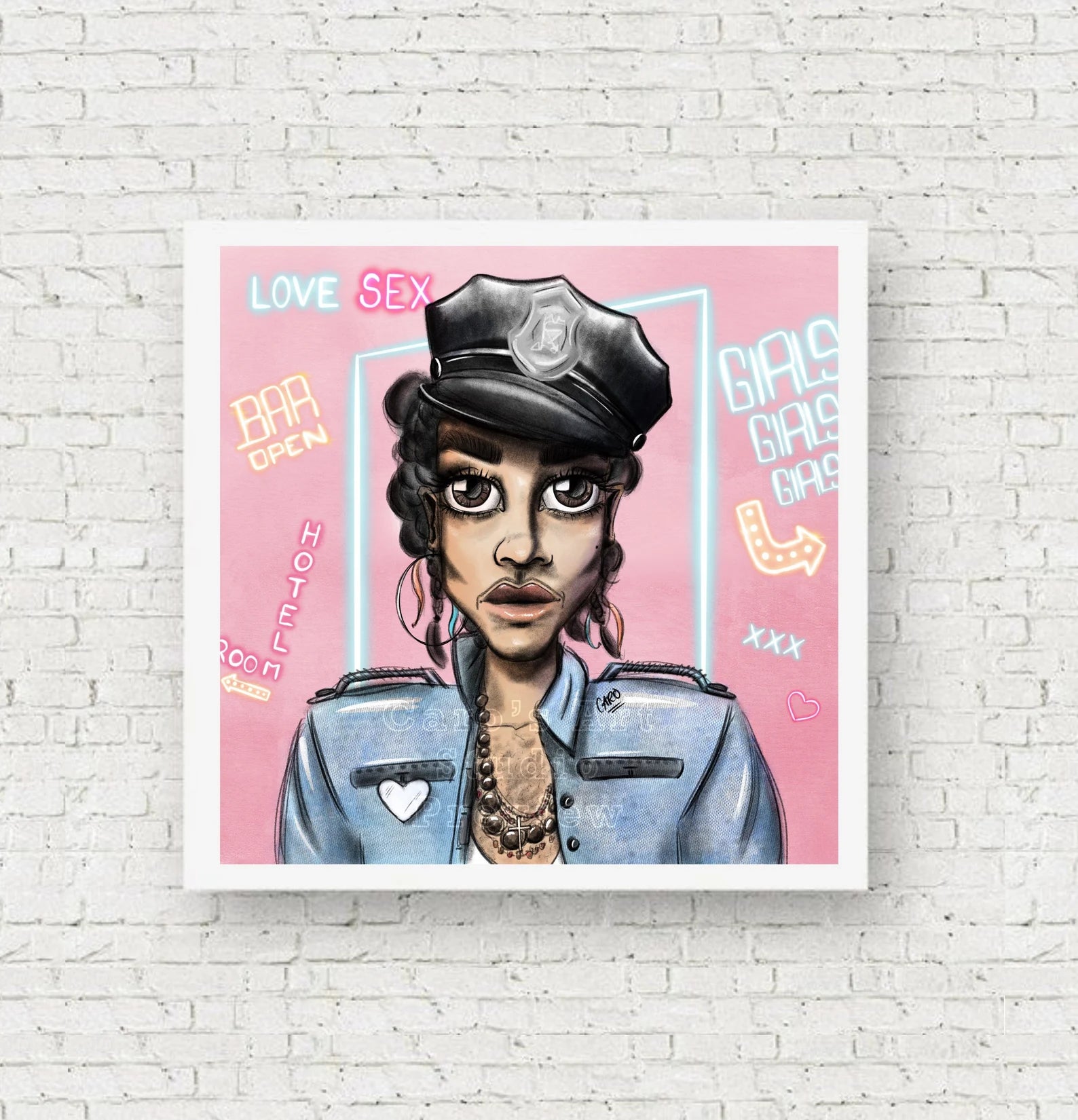 "Let's Do The Detroit Crawl" Prince Inspired Art Print