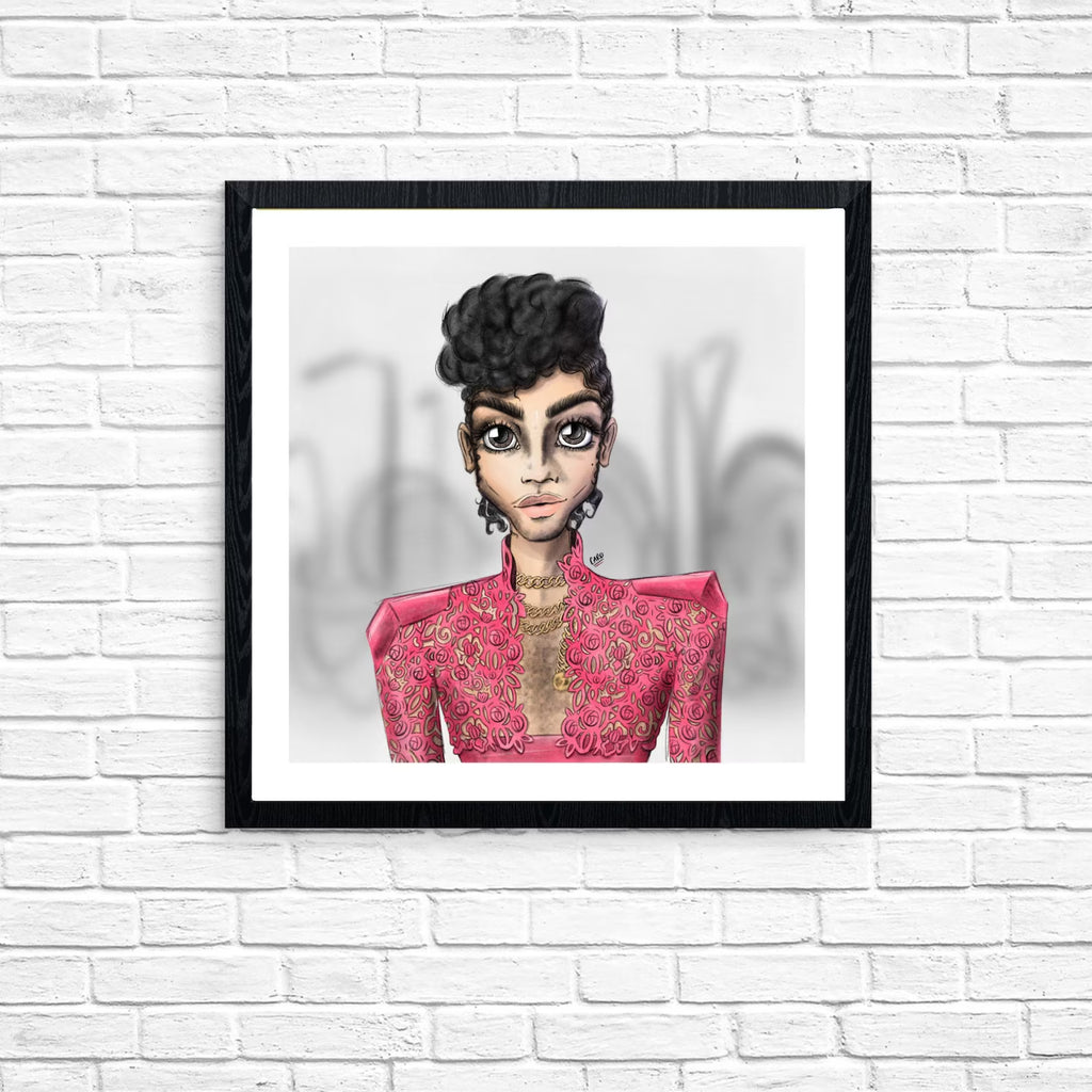"Love Me 2 The.." Prince Inspired Art Print