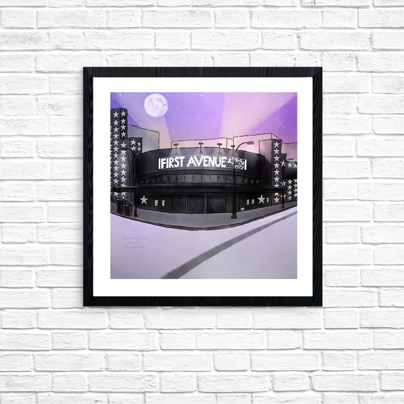 "First Avenue" Prince Inspired Art Print