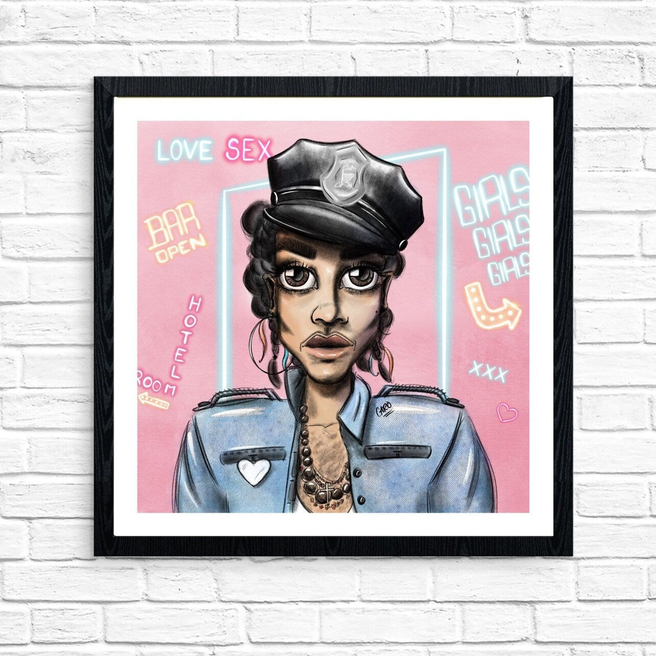 "Let's Do The Detroit Crawl" Prince Inspired Art Print