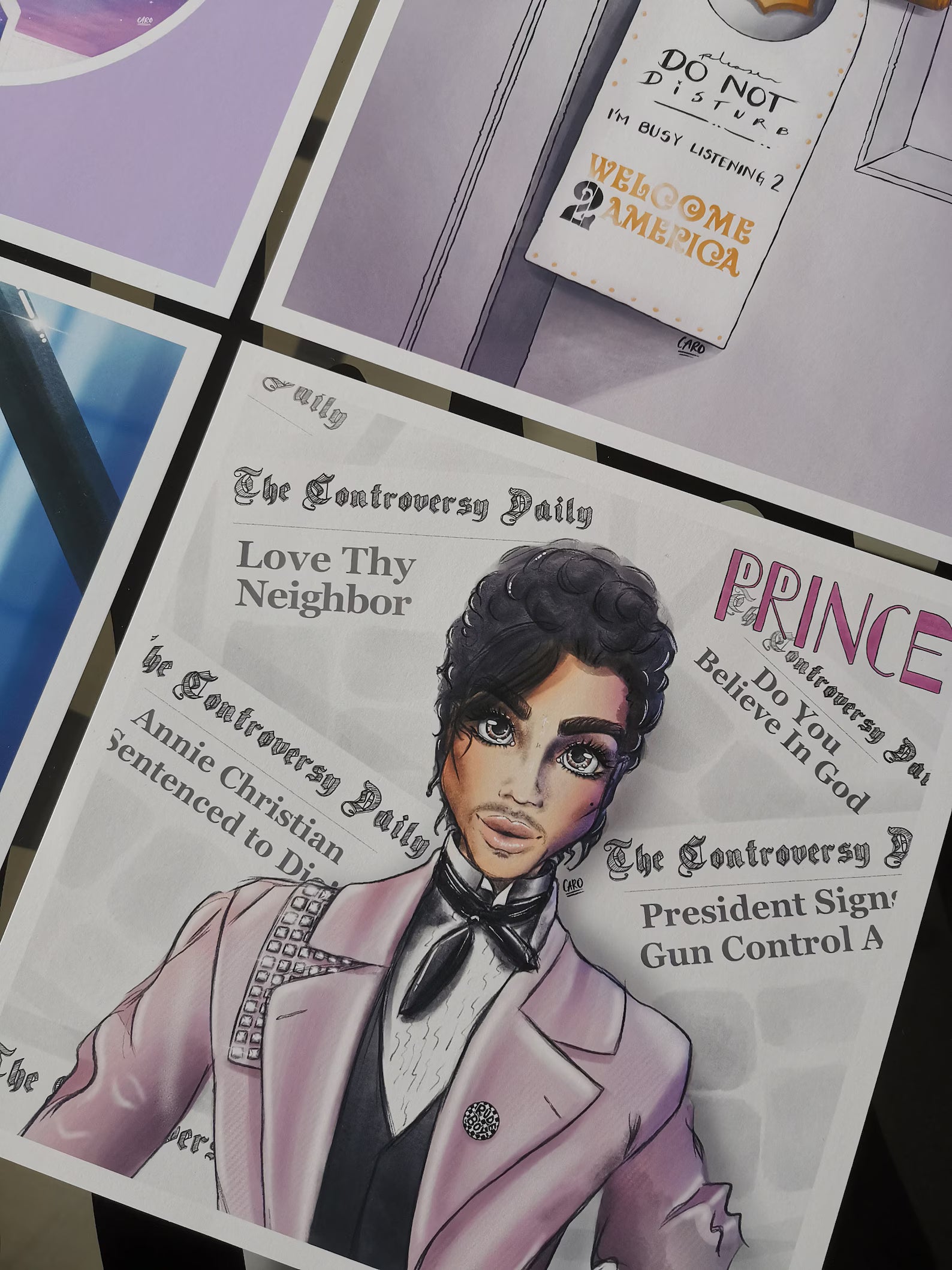"Am I Straight Or Gay?" Prince Inspired Art Print