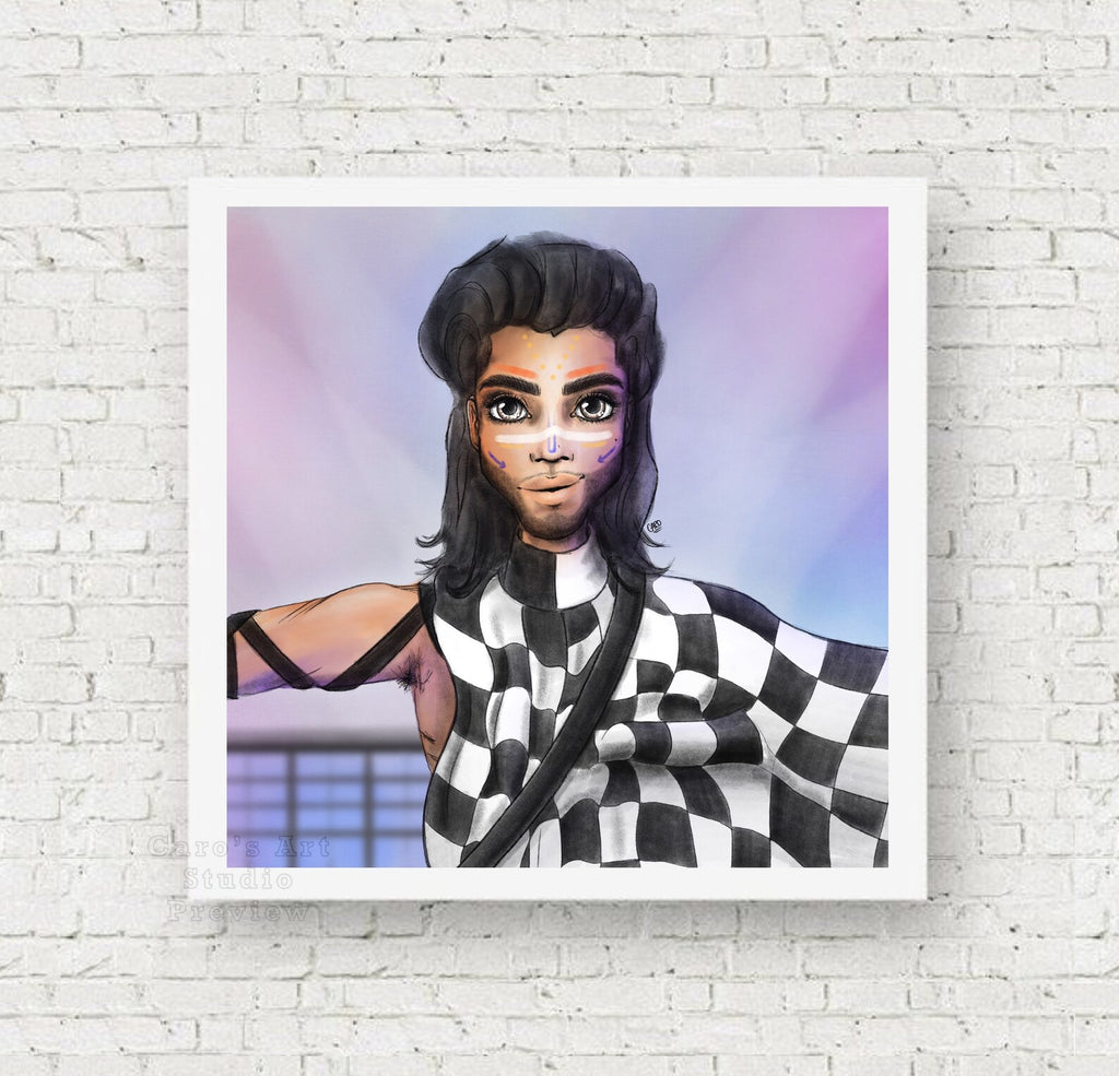 "Just Around The Corner.." Prince Inspired Art Print