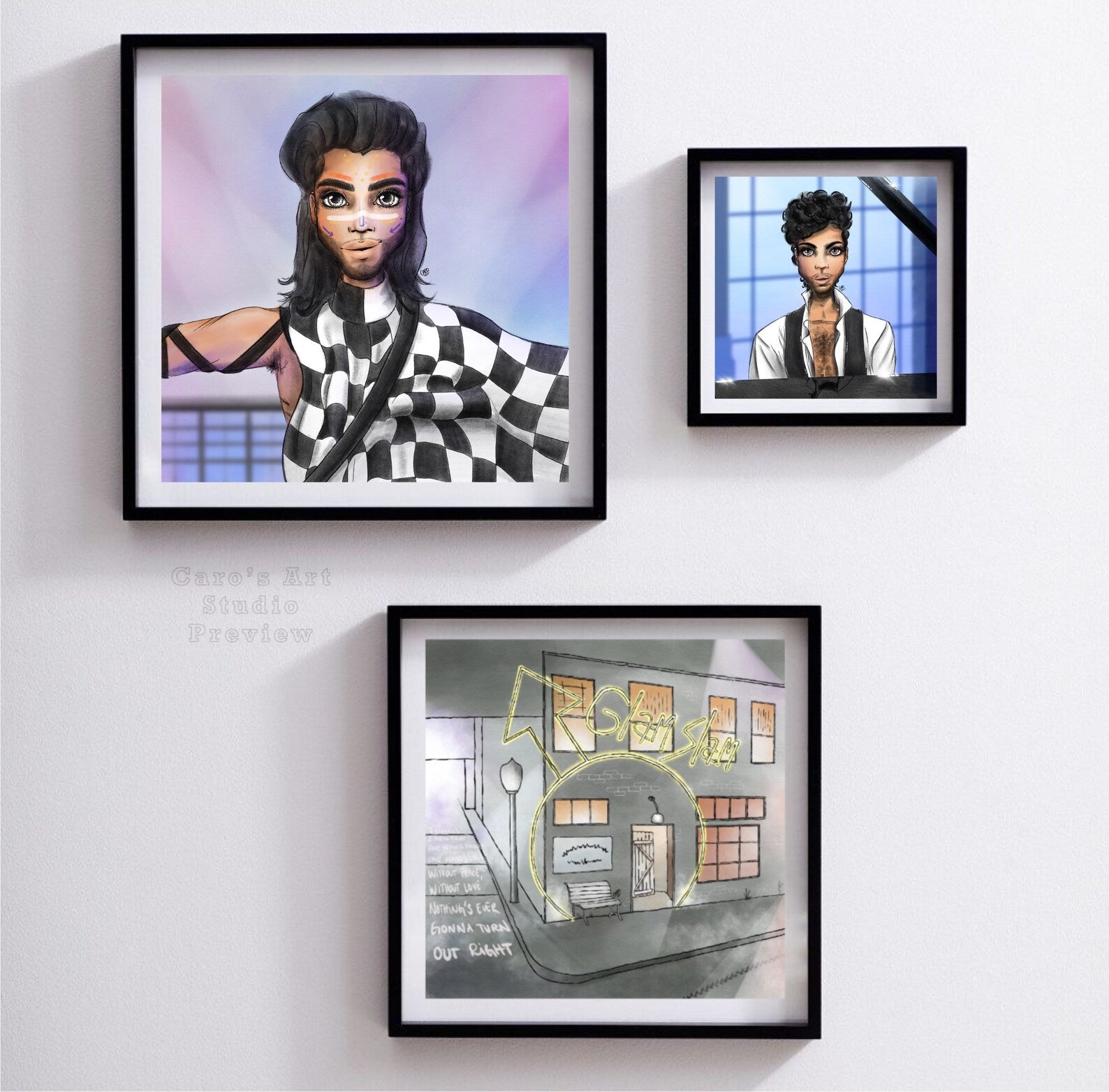 "Just Around The Corner.." Prince Inspired Art Print