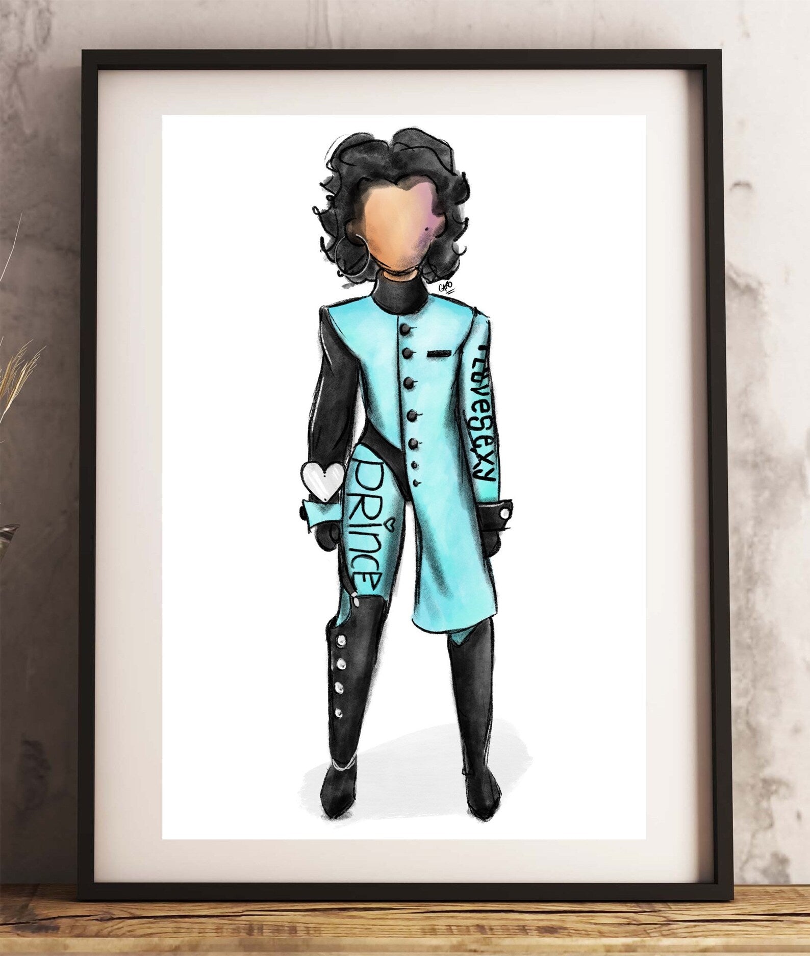 "LoveSexy Coat" Prince Inspired Art Print