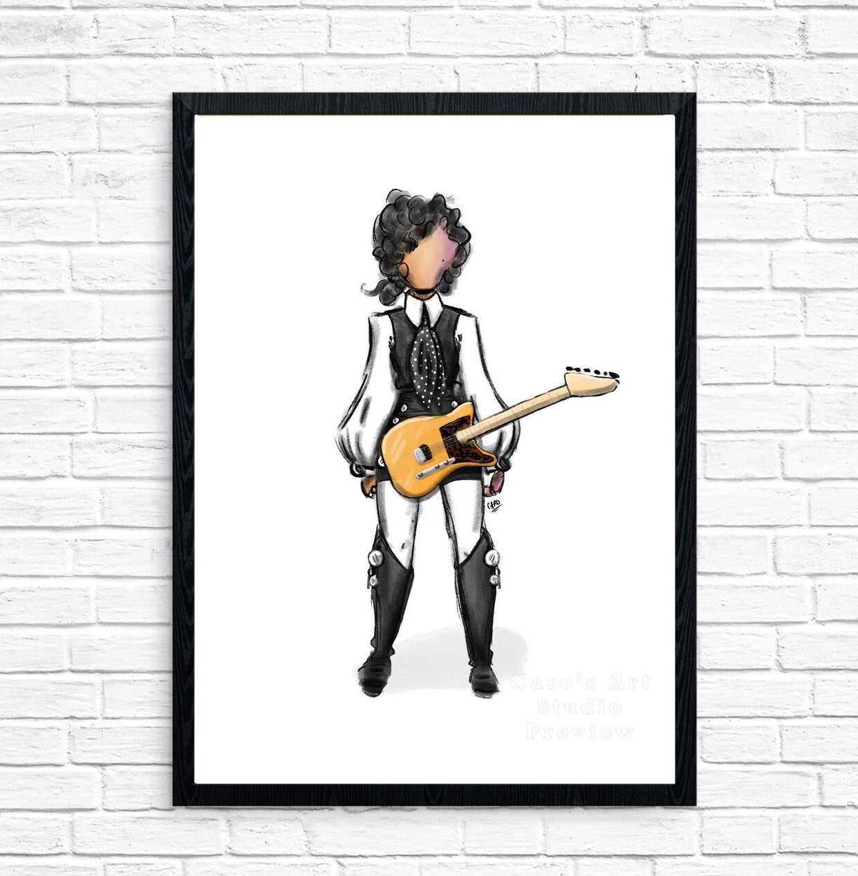 "LoveSexy Hohner" Prince Inspired Art Print