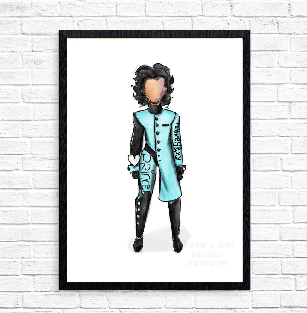 "LoveSexy Coat" Prince Inspired Art Print