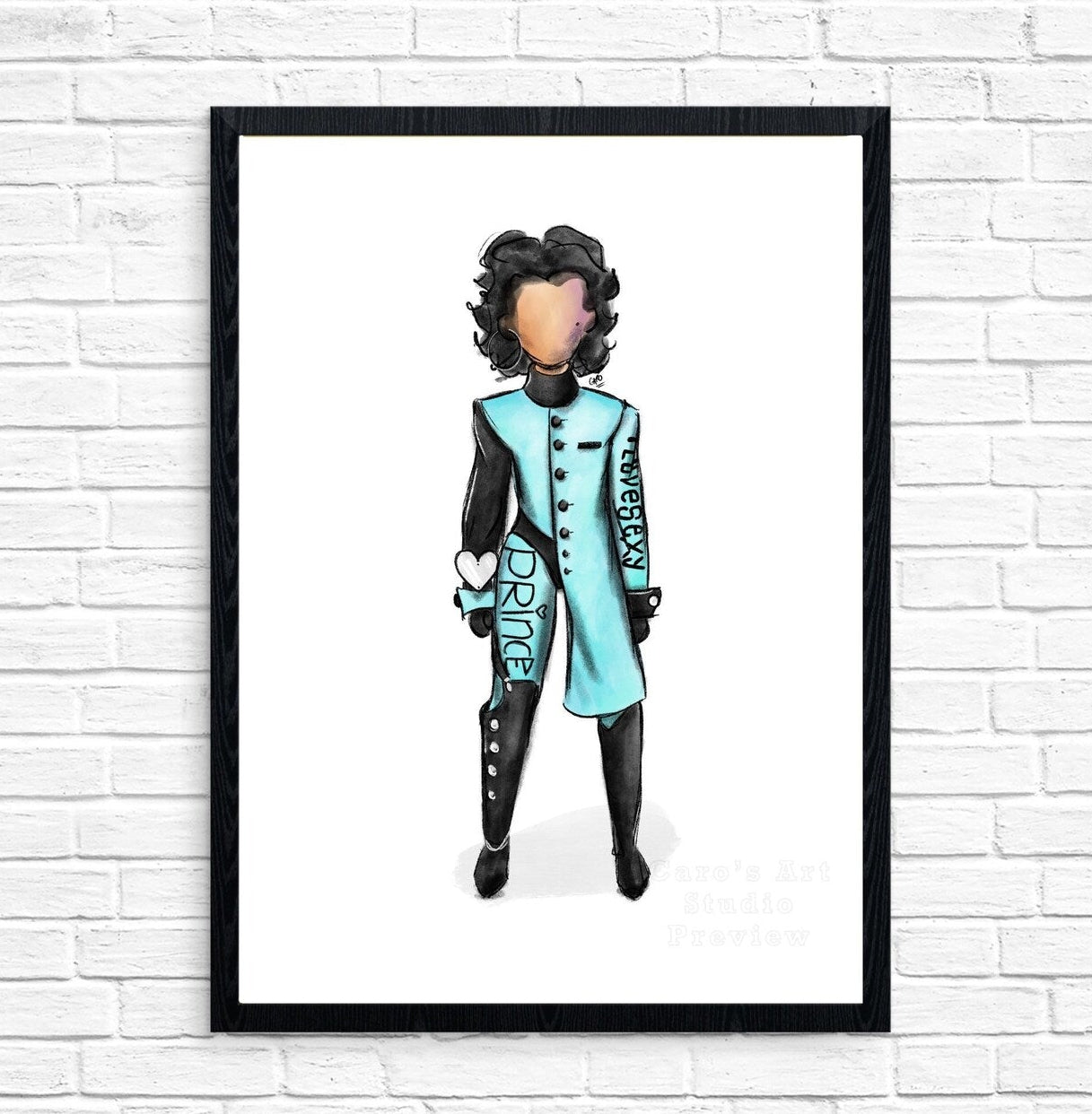 "LoveSexy Coat" Prince Inspired Art Print
