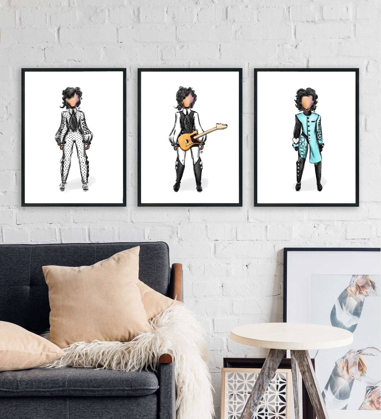 "Polkadot Suit" Prince Inspired Art Print