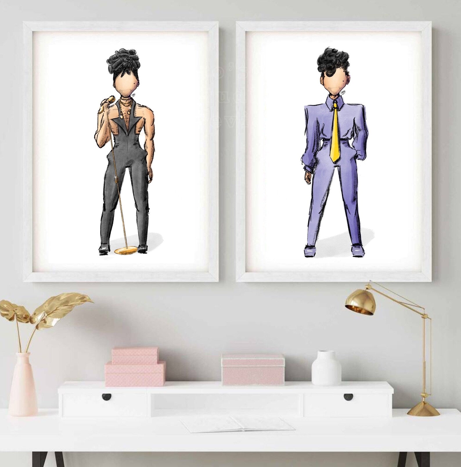 "Glam Slam '92 Purple" Prince Inspired Art Print