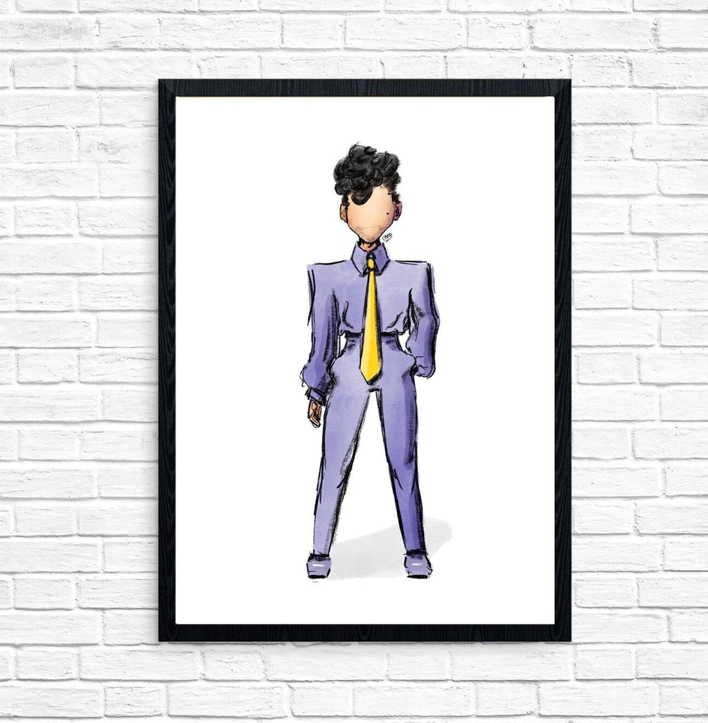 "Glam Slam '92 Purple" Prince Inspired Art Print