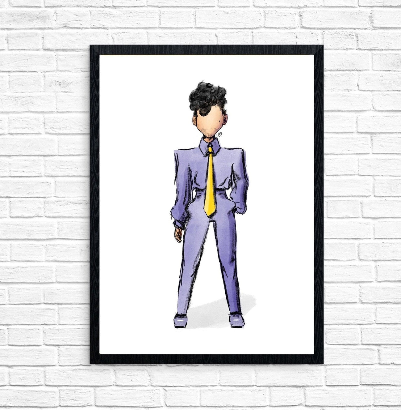 "Glam Slam '92 Purple" Prince Inspired Art Print